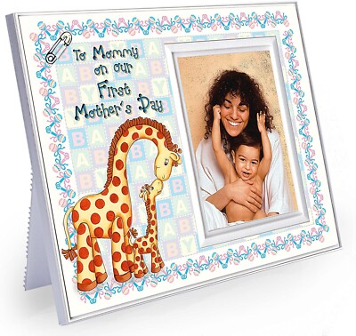 to Mommy on Our First Mother's Day Picture Frame | 1st Mothers Day Giraffe