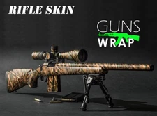 Camouflage Guns Wrap Skins Premium Vinyl Sticker Matte Rifle Pre-Cut GRASS-4
