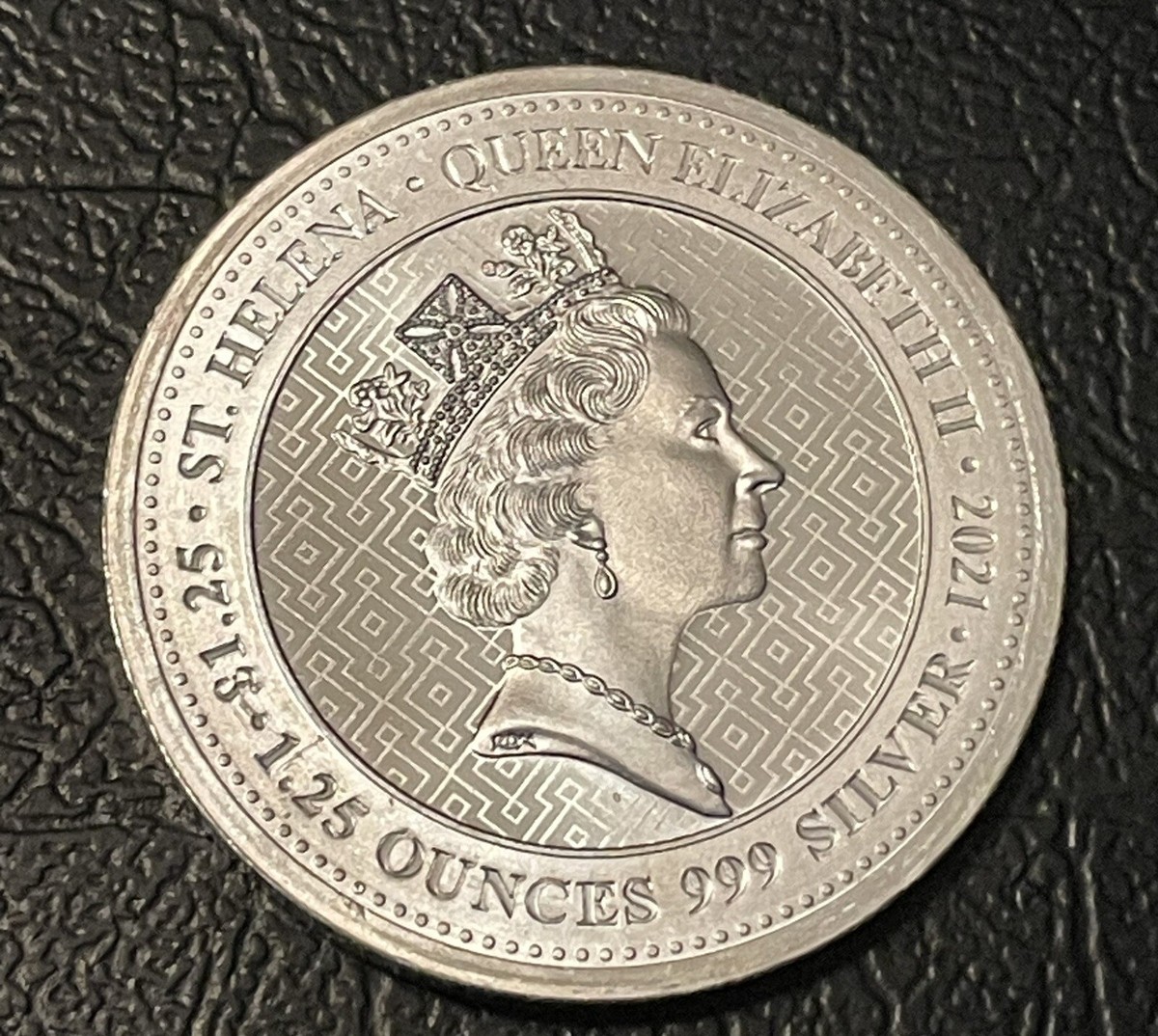 2021 1.25oz Silver Seated St. Helena Britannia Mint State