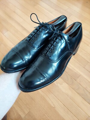 Vintage EUC Florsheim Penfield Black Calf Cap Toe Oxford 