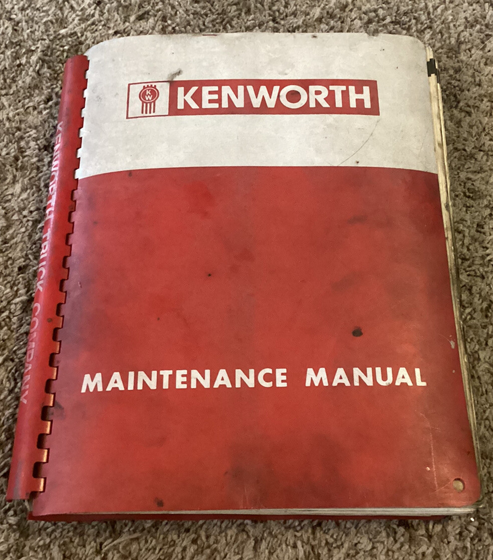 ⭐️⭐️⭐️ Vintage 1976 KENWORTH Maintenance Manual for Chassis 154262