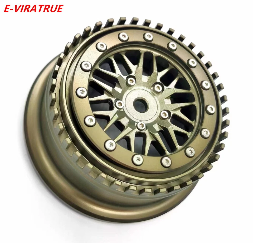 Rueda anodizada dura de aluminio E-VIRATRUE 2,2/3,0"" para barra de arrastre TRAXXAS 1/10 Foto 2 de 4
