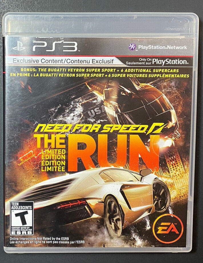 Game Need for Speed: The Run (jeux PS3, disques d'occasion, jeux  playstation 3, jeux pour