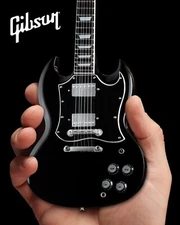 Gibson SG Standard Ebony Handcrafted 1:4 Scale Mini Guitar Model