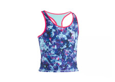 Under Armour Girls Metaquartz Reversible Tankini Top ONLY Multi Size 12 00597