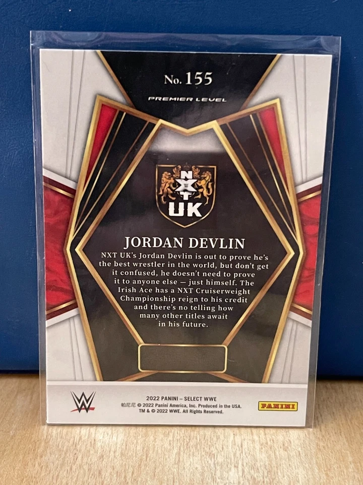 2022 Panini Select WWE - PREMIERLEVER - #155 JORDAN DEVLIN - Image 2 of 2