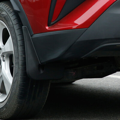 For Toyota C-HR 2018-2022 Auto Engine Mud Flaps Chassis Guard Shield Black - View #2