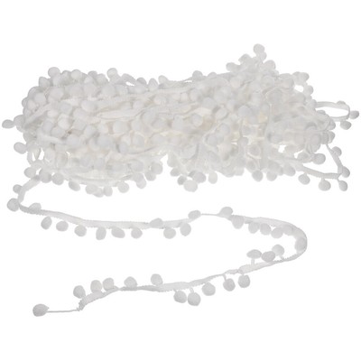  Dünnes Spitzenband Mini-Pompons Vorhang Dekoration Anlassdekoration