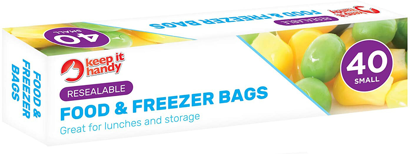 Reusable Food Freezer Bags Large / Small FDA Grade Lunch Fruit Storage