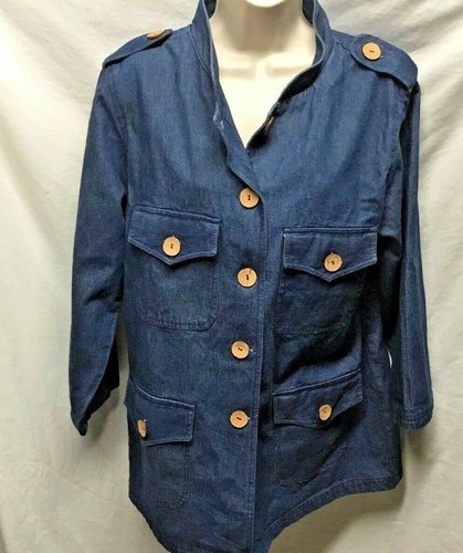 Gaudy Gawdy Womens Sz XL Couture Jean Jacket