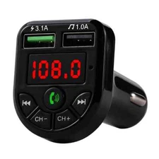 LED FM Transmitter Bluetooth 5.0 Dual USB Car Charger USB MP3 Music Player