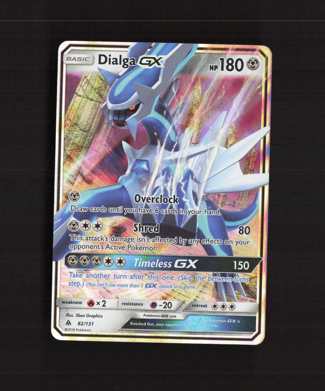 Dialga GX 82/131 Forbidden Light Ultra Rare Holo Pokemon Card NM
