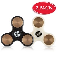 Black Fidget Spinner With Metal Bearing And Bonus - White Finger Spinner. One... on sale Black Fidget Spinner With Metal Bearing And Bonus - White Finger Spinner. One... on sale