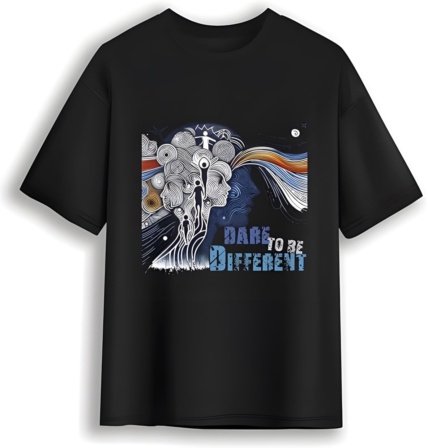 Unisex Cotton Graphic Tees for Men - Inspirational Design,Short sleeve T-shirt-image