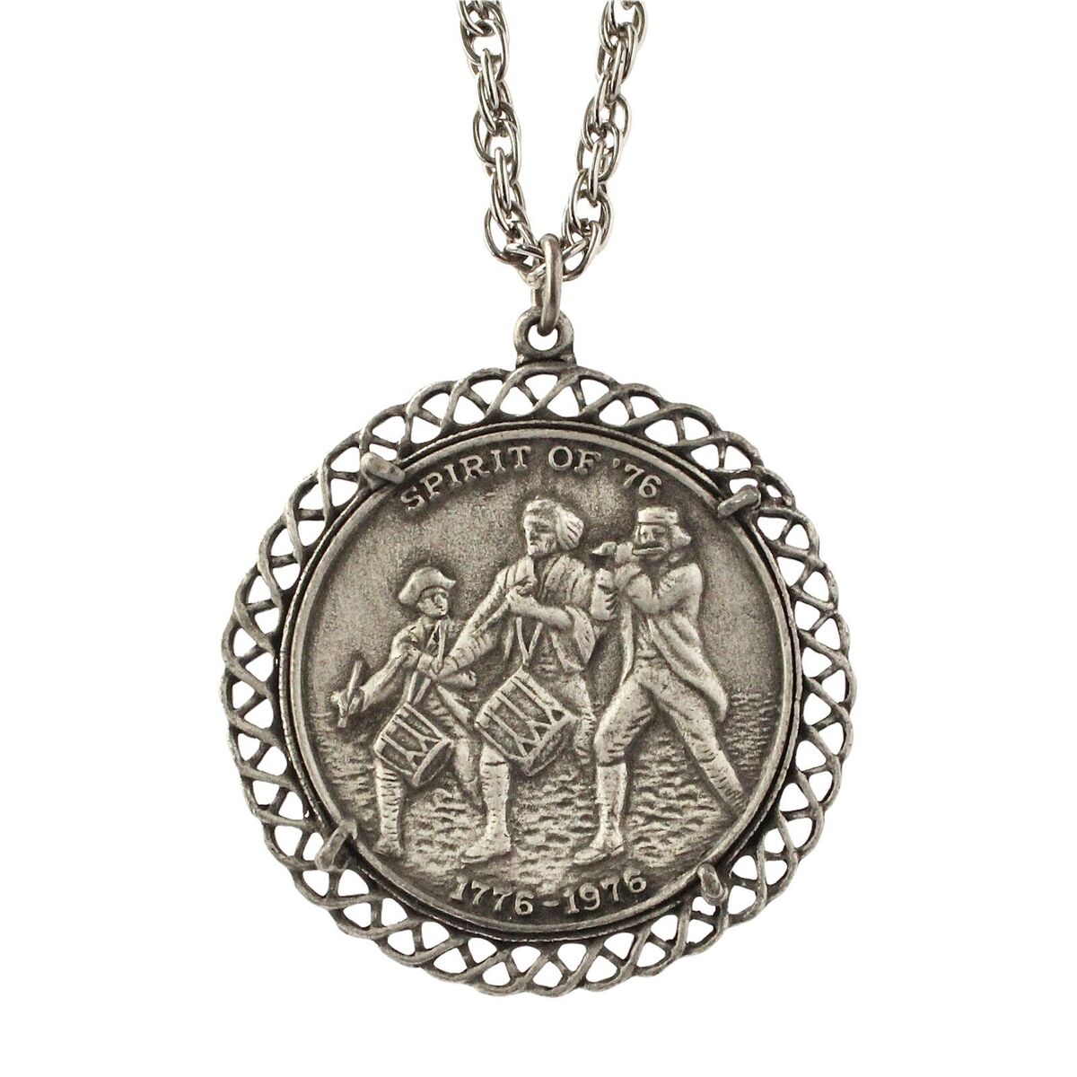 Vintage Bicentennial Spirit of '76 Pendant Necklace Great Vintage Bicentennial Spirit of '76 Pendant Necklace Great