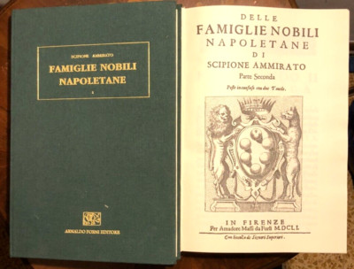 Neapolitanische Adelsfamilien. Scipione Ammirato - Arnaldo Forni Rist. 1973