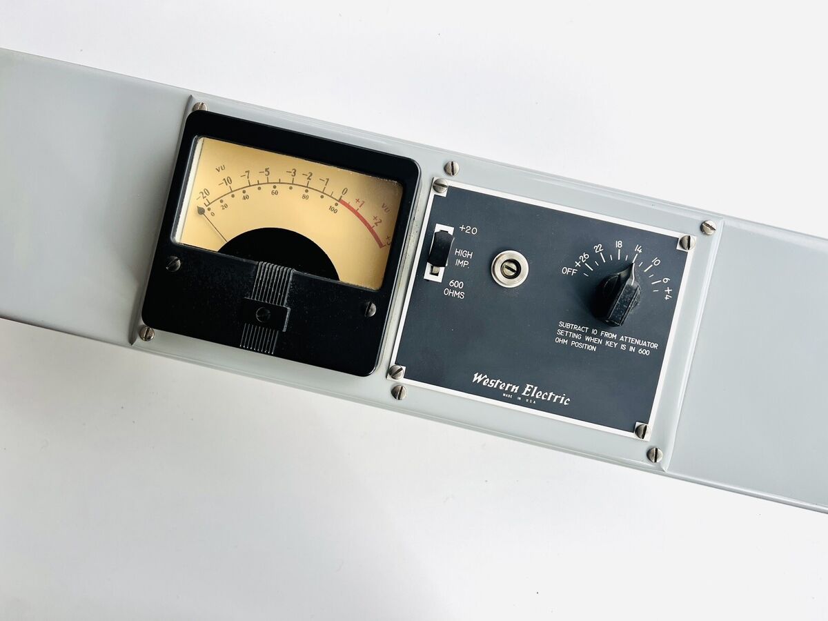 Vintage Western Electric 754B Tube Amp Audio Meter VU + Vintage Western Electric 754B Tube Amp Audio Meter VU +