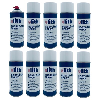 12x Rostlöser 400ml Spray Rostlockerer Rostentferner Schmiermittel Kriechöl