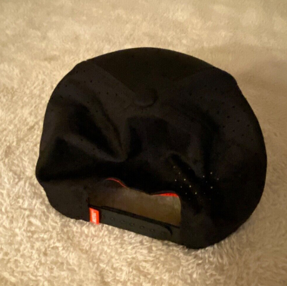 Motul Oil Can Snapback Hat Cap Black Breathable Back Gem