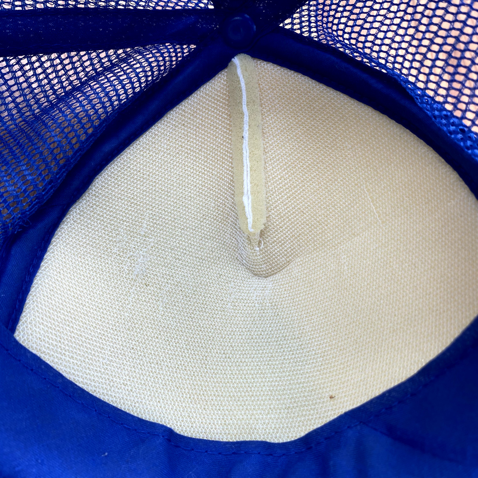 RARE Vintage Cobra Cap Blue Pine Tree Graphic Foam Tr… Gem