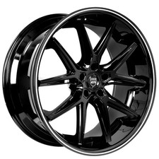 20x920x10.5 Lexani Wheels Circuit Gloss Black With Milled Stripe Rims 4pcs 20x920x10.5 Lexani Wheels Circuit Gloss Black With Milled Stripe Rims 4pcs
