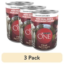3 pack Wet Dog Food High Protein Soft Beef & Salmon 13 oz Can 6.81 per gallon