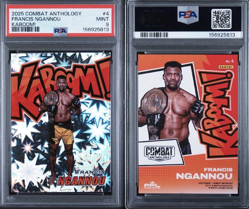 2025 Panini Combat Anthology Kaboom Francis Ngannou #4 UFC MMA  Case Hit 💎 🔥 view 3