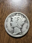 1934 Mercury Dime - Actual Silver Coin  Shown Same Day Shipping