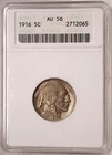 1916 Buffalo 5c ANACS AU58 Old Holder Soapbox