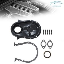 For Big Block Chevrolet 454 396 402 427 Bbc 66-1990 Black Timing Chain Cover Kit For Big Block Chevrolet 454 396 402 427 Bbc 66-1990 Black Timing Chain Cover Kit