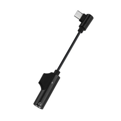 2Pcs Type C to 3.5mm Headphone Adapter USB Type C Converter for Phone Black