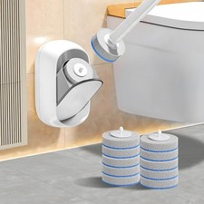 LFBEAR Disposable Toilet Brush Wand, Wall Mounted Toilet Cleaner Kit with