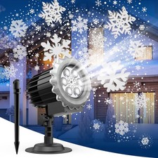 Christmas Snowflake Projector Lights, Led Lamp Outdoor, Black