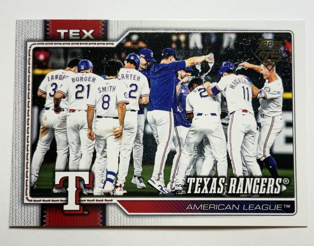 🏆 2026 Topps S1 TEXAS RANGERS #258 GOLDEN MIRROR SSP Image