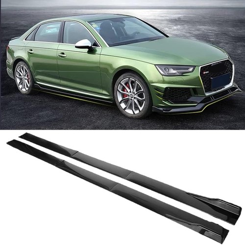 78.7" UNIVERSAL CAR SIDE SKIRT EXTENSION ROCKER PANEL BODY KIT LIP SPLITTERS