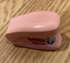 DELI Mini Stapler Pink Open Box New Compact Desk Office School Accessory supplie