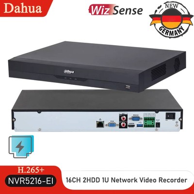 Dahua NVR5216-EI 16CH NVR WizSense Netzwerk Video Recorder Kamerasystem