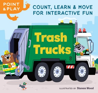 Point & Play - Trash Trucks | Count, Learn, and Move for Interactive Fun | Wood