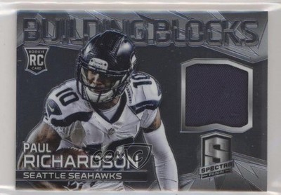 2014 Panini Spectra Building Blocks Jerseys 4/199 Paul Richardson Rookie RC 0f4