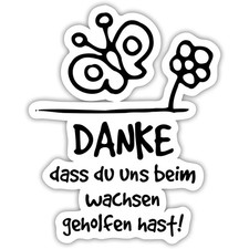 Abschiedsgeschenk Erzieherin Lehrerin Danke Geschenk Aufkleber Sticker