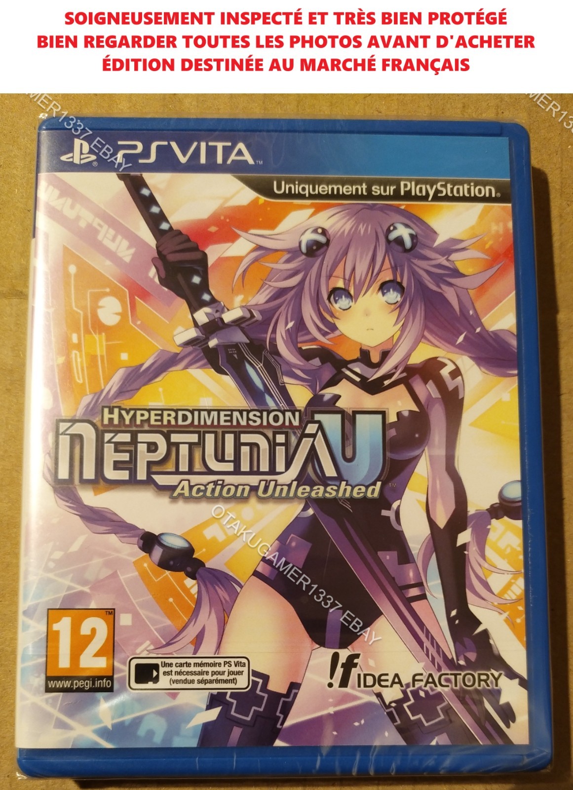 Hyperdimension Neptunia U Action Unleashed PS ViTA NEUF JAQUETTE FRA PAL NEW