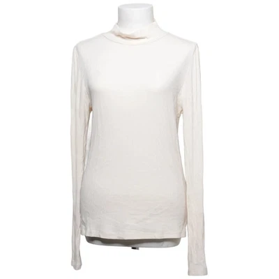 Ellos, pull col roulé, taille : 42/44, beige, élasthanne/viscose, rayures #UB4 - Photo 1/4