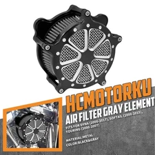 Dot Air Cleaner Filter Gray Intake For Harley Touring Road King Glide 2000-2007
