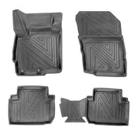 3D FußMatten FüR Mitsubishi ASX | 2010-2022 | Carbonfaser-Optik Gummimatten