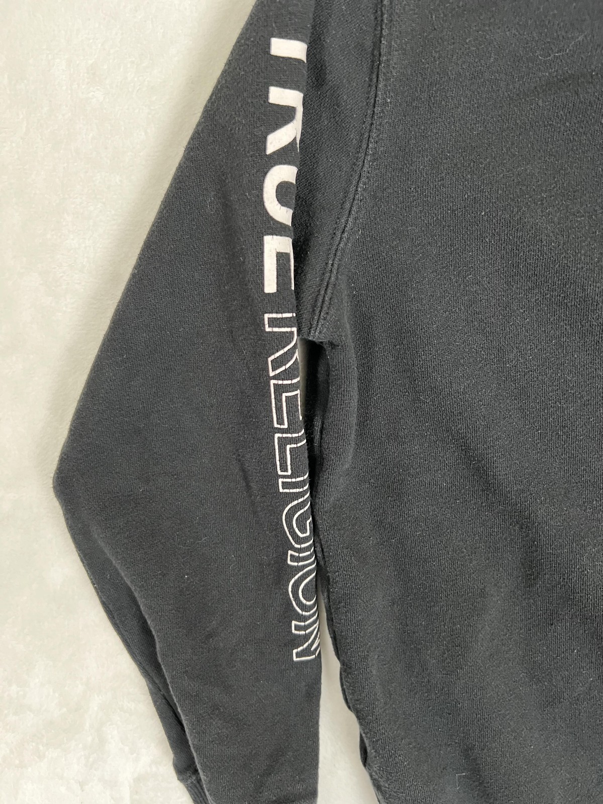 True Religion Hoodie Boys XL Black Full Zip Logo Sleeve Graphic Sweatshirt Y2K thumbnail 9