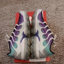 Nike Air Vapormax Plus Shoes Mens 13 White Purple Grape Running Worout Sneakers