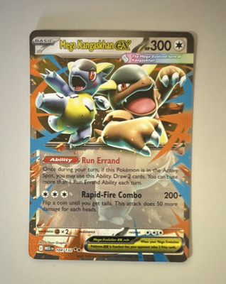 Mega Kangaskhan EX 104/132 Me01: Mega Evolution Full Art Holo English