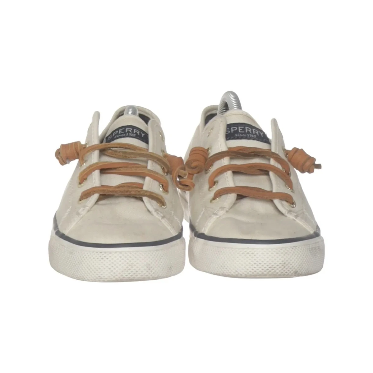 Sperry Top Sider, Canvas Sneaker, Größe: 38, model: crest vibe, Weiß/Braun #nGc