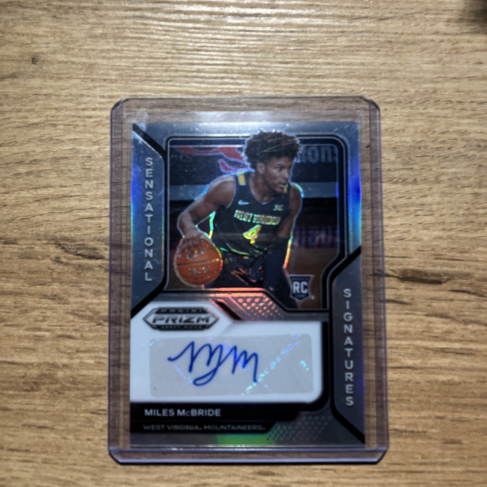 Miles McBride RC 2021-22 Panini Prizm Sensational Signatures Auto silver