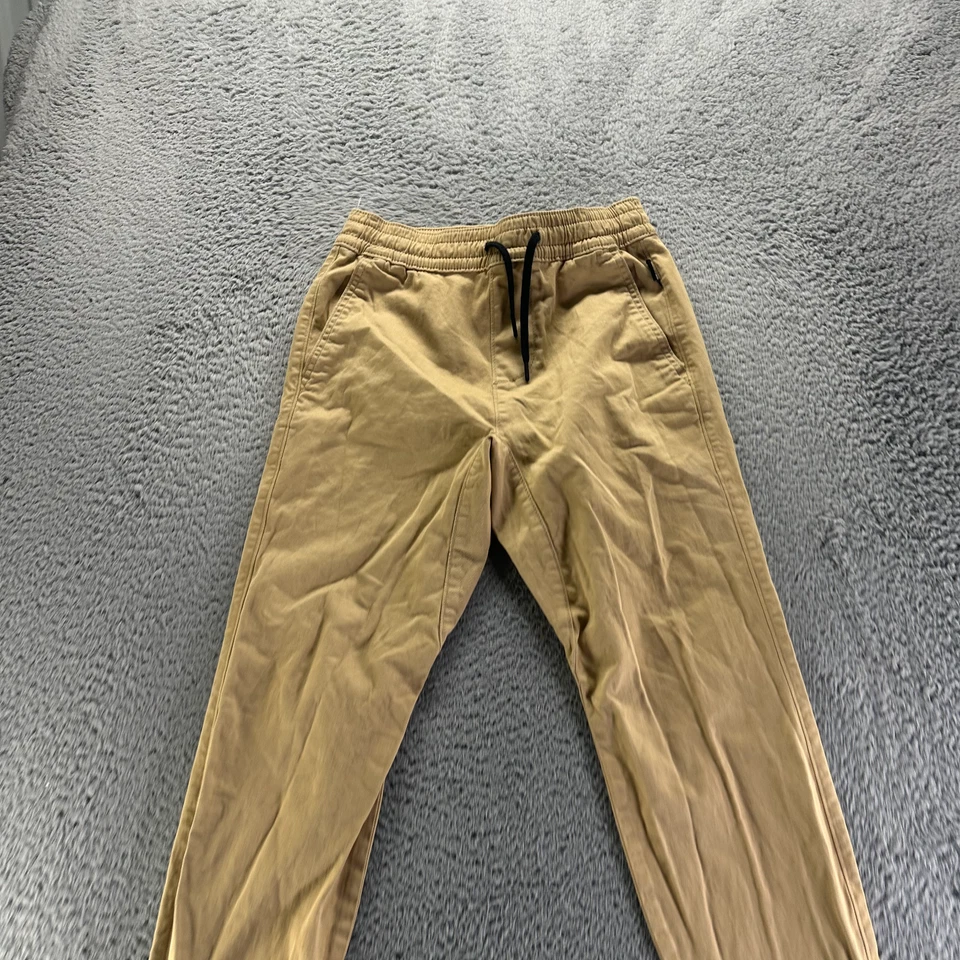 Hollister Pant Mens 2XS Beige Cotton Jogger Skinny Leg Stretch Utility Workwear - Image 2 of 4